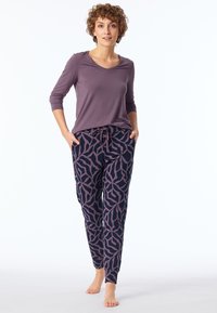 Schiesser MIX RELAX - Pyjamabroek - dunkelblau pflaume