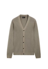 BUTTONED V-NECK LONG SLEEVE - Vest - light brown