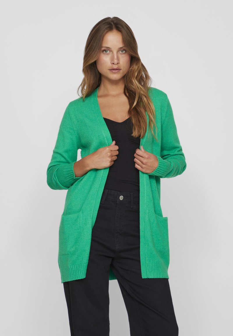 VILA VIRIL OPEN NOOS - Cardigan - bright green