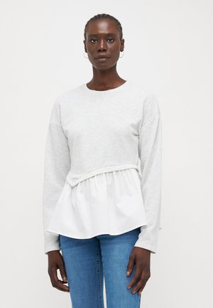 ONLJOHANNA O NECK MIX  - Sweatshirt - light grey melange/cloud dancer