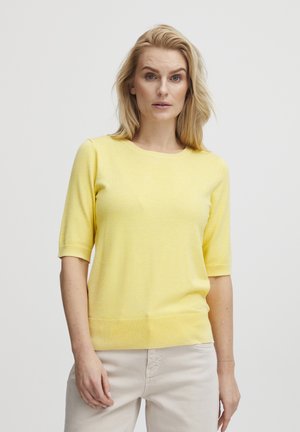 PULZ PZSARA - T-Shirt basic - lemonade melange