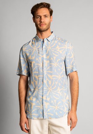 PRINT BIG FLOWER - Hemd - hellblau