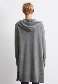 Marc O'Polo DENIM HOOD LONGSLEEVE - Strickjacke - dark shadow melange