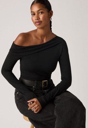 CLARA - Top s dlhým rukávom - anthracite night