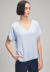 adL SHORT SLEEVES V NECK  - Jednoduché tričko - blue