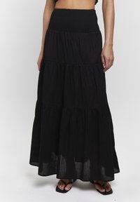 South Beach SHIRRED WAIST - Gonna lunga - black