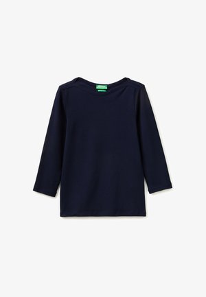 United Colors of Benetton, SLIM FIT T-SHIRT WITH BOAT NECK.. - Langarmshirt - blue