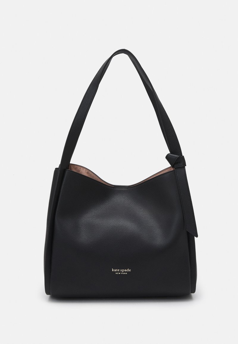 kate spade new york - KNOTT PEBBLED LARGE SHOULDER BAG - Bolso de mano - black, Ampliar