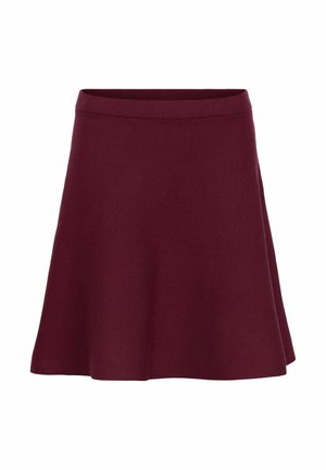 Object, OBJREYNARD HW SHORT KNIT SKIRT NOOS - Jupe trapèze - windsor wine