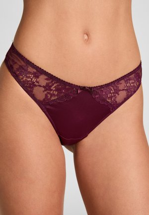 Hunkemöller HUNKEMÖLLER HIGHLEG THONG NAOMI - Tanga - red