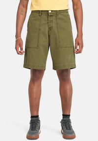 Timberland WASHED STRETCH FATIGUE - Shorts - sphagnum