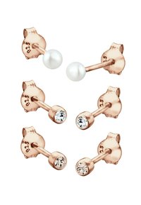 Elli SPARKLING BASIC - MIT KRISTALLEN VON SWAROVSKI® - Øreringe - gold-coloured