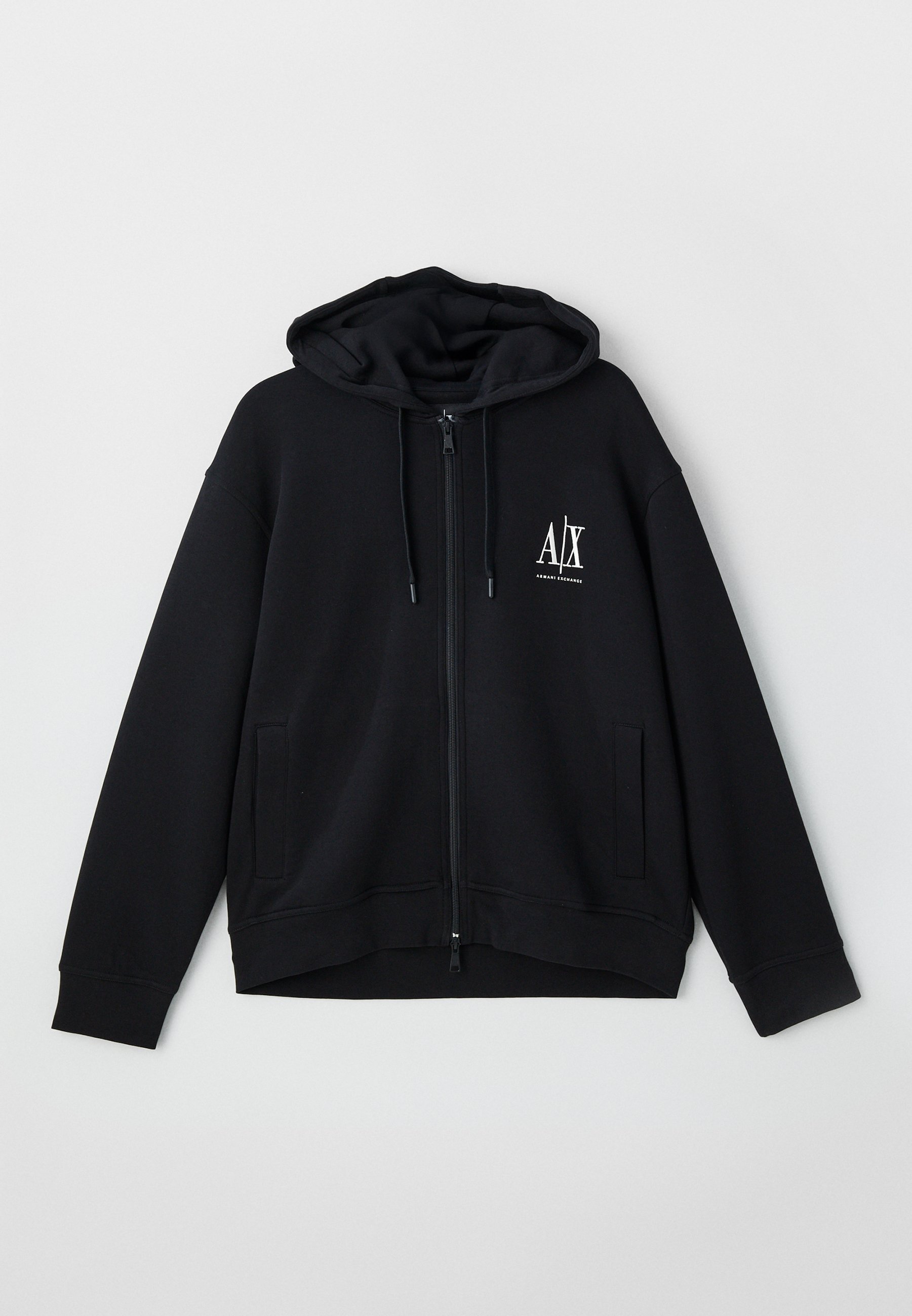 Armani Exchange Zip-up sweatshirt - black - Zalando