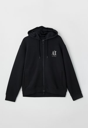 Armani Exchange Zip-up sweatshirt - black