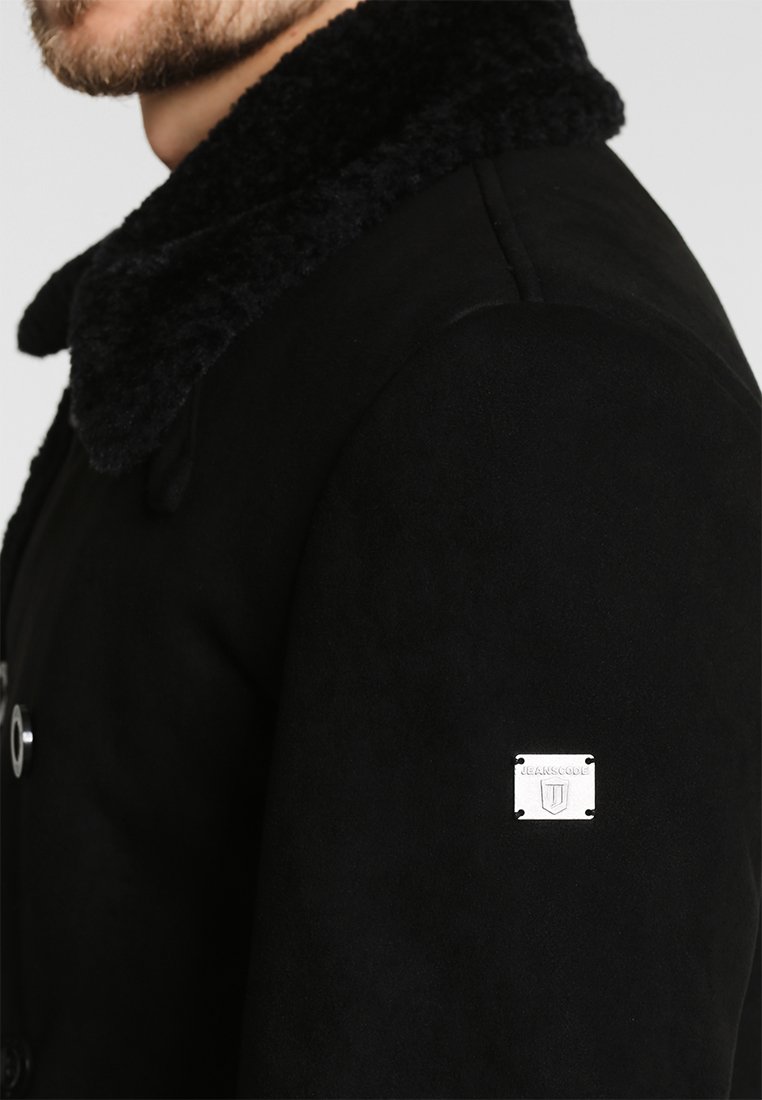 ★杉　yankopy　ランコム2点 INDICODE JEANS JOVANI - Krótki płaszcz/czarny - Zalando.pl