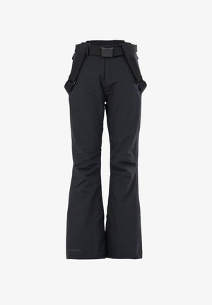 Sorte snekælder med justerbare stropper, lynlåslommer og forstærkede sømme for holdbarhed. Fremstillet af vandtæt, åndbart materiale.