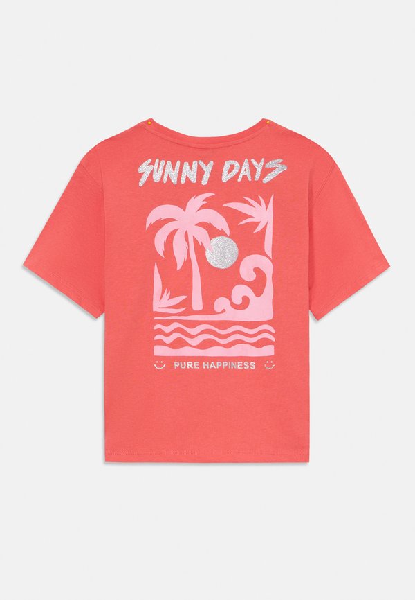 NKFJELY SS NREG  - Print T-shirt - spiced coral4