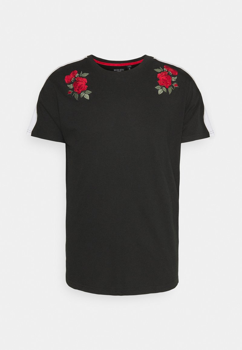Brave Soul T-shirt print zwart