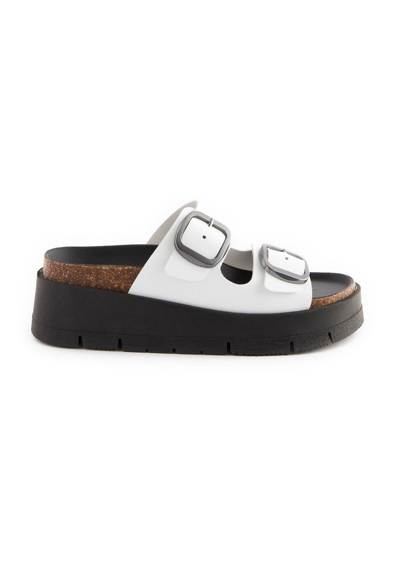 Next FOREVER COMFORTÂ DOUBLE BUCKLE  - Iešļūcenes ar papēdi - white
