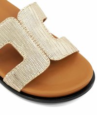 Dune London LOUPA - Muiltjes - gold rept print leather