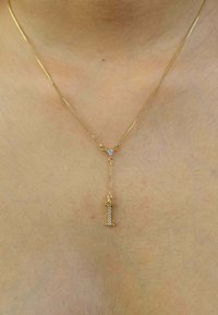 Be Sunset INITIAL ALPHABET LETTER I  - Kaelakee - gold coloured