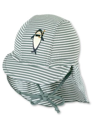 Sterntaler Swim cap with neck protector shark - Cap - dunkelgrün