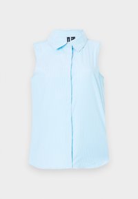 VMNORA SHIRT - Button-down blouse - airy blue/selma bright white