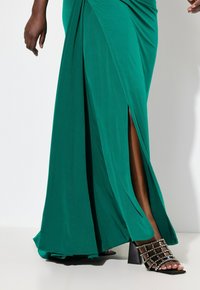 Ulla Popken DRAPED SILHOUETTE EVENING - Galajurk - moss green