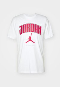 CITY CREW - Apdrukāts T-krekls - white/gym red