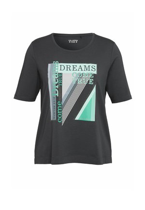 Via Appia Due MIT FRONT-MOTIV - T-shirt print - schwarz