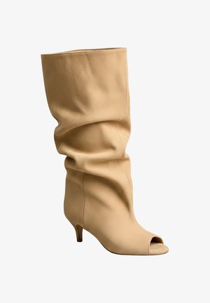 Super Mode, SLOUCHY PLISSÉES TOMBANTES - Bottes - taupe