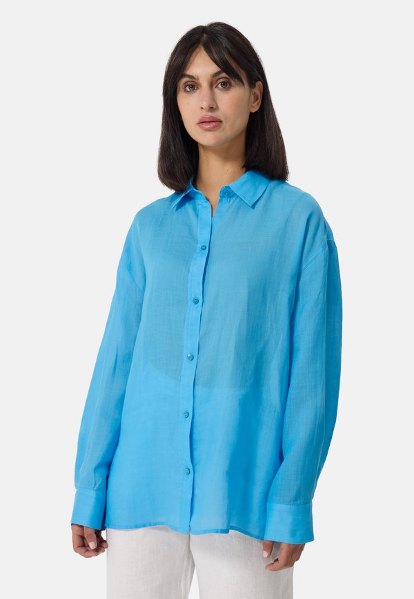 Hemdbluse - hellblau