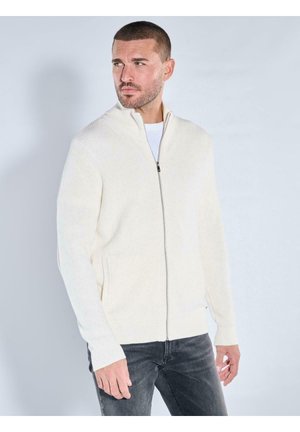 Strickjacke - reinweiss