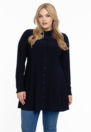 YOEK WITH COLLAR - Hemdbluse - blue
