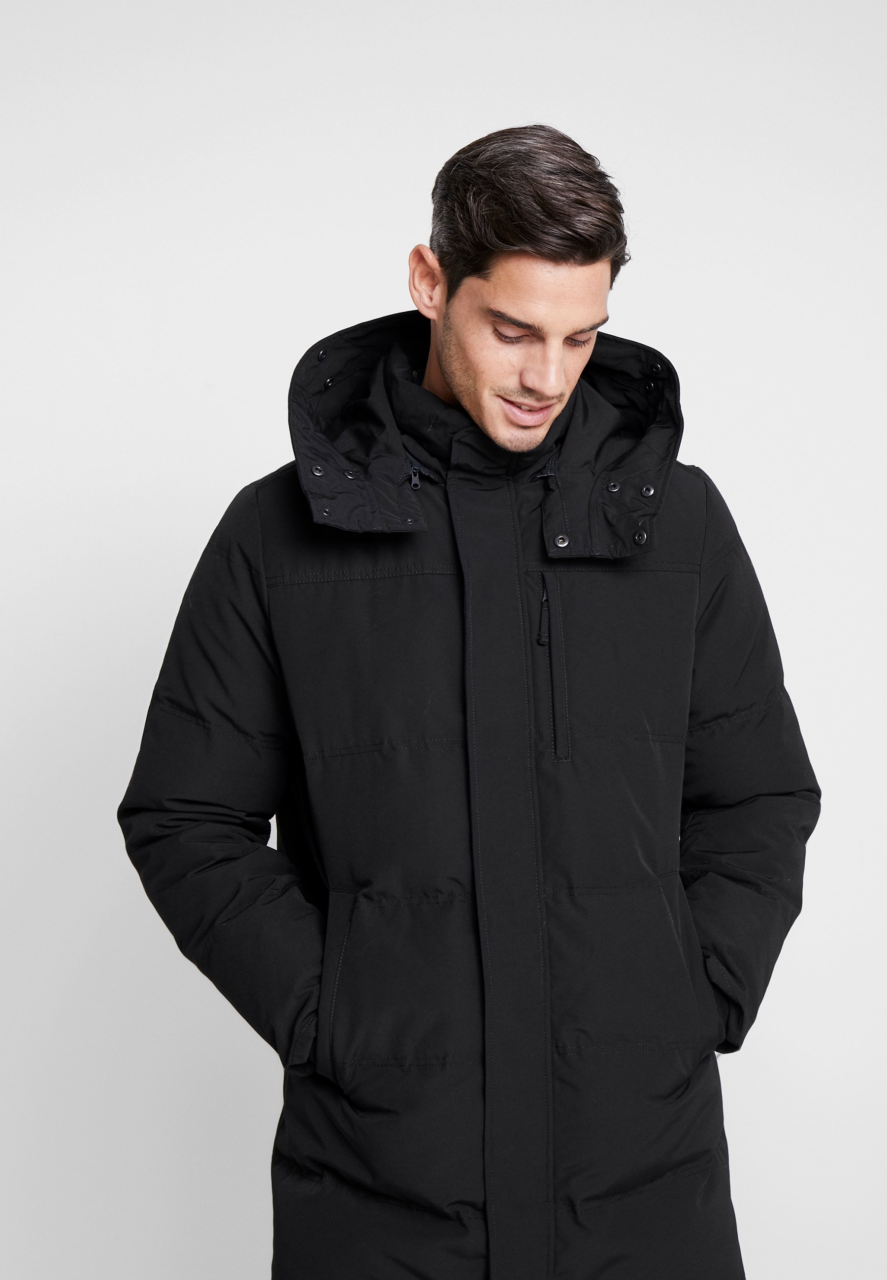 GAP LONG QUILTED Dunkåpe frakk true black Zalando.no Icepeak ALBI Dunjakke dark green Zalando.no