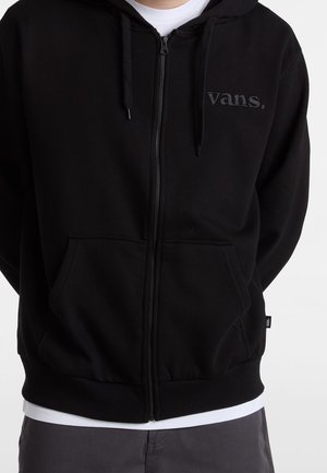 Sweater met rits - black