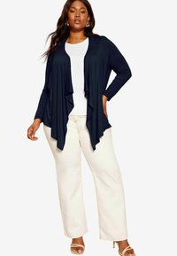 REGULAR FIT - WATERFALL  - Kardigán - navy