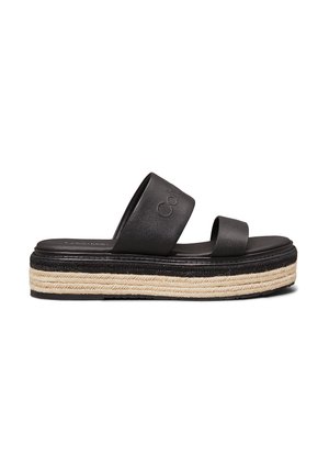 PLATFORM - Ciabattine con tacco - ck black
