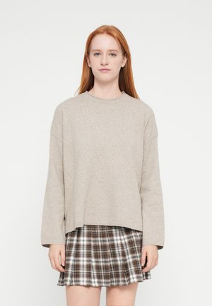 ONLLOYAL AMALIO LIFE O NECK - Neule - beige/melange