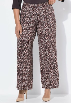 LEOPARD PRINT - Pantalon classique - brown