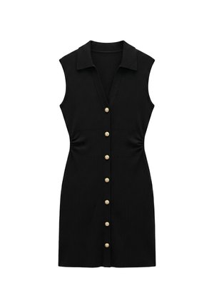 Vero Moda, DRESS VMELIN MIDI DRESS - Robe chemise - black