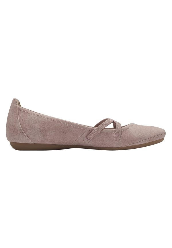 Ankle strap ballet pumps - rose3