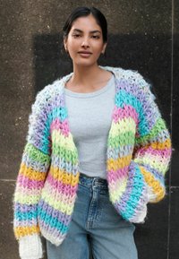 Next OVERSIZED HAND STRIPE  - Cardigan - multi bright