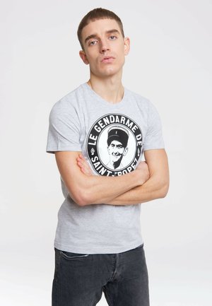 T-Shirt print - grau meliert