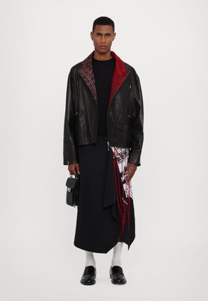 JACKET UNISEX - Lederjacke - noir