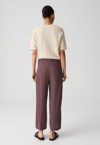 OPUS HIGH RISE CROPPED WIDE FIT - Broek - cassis