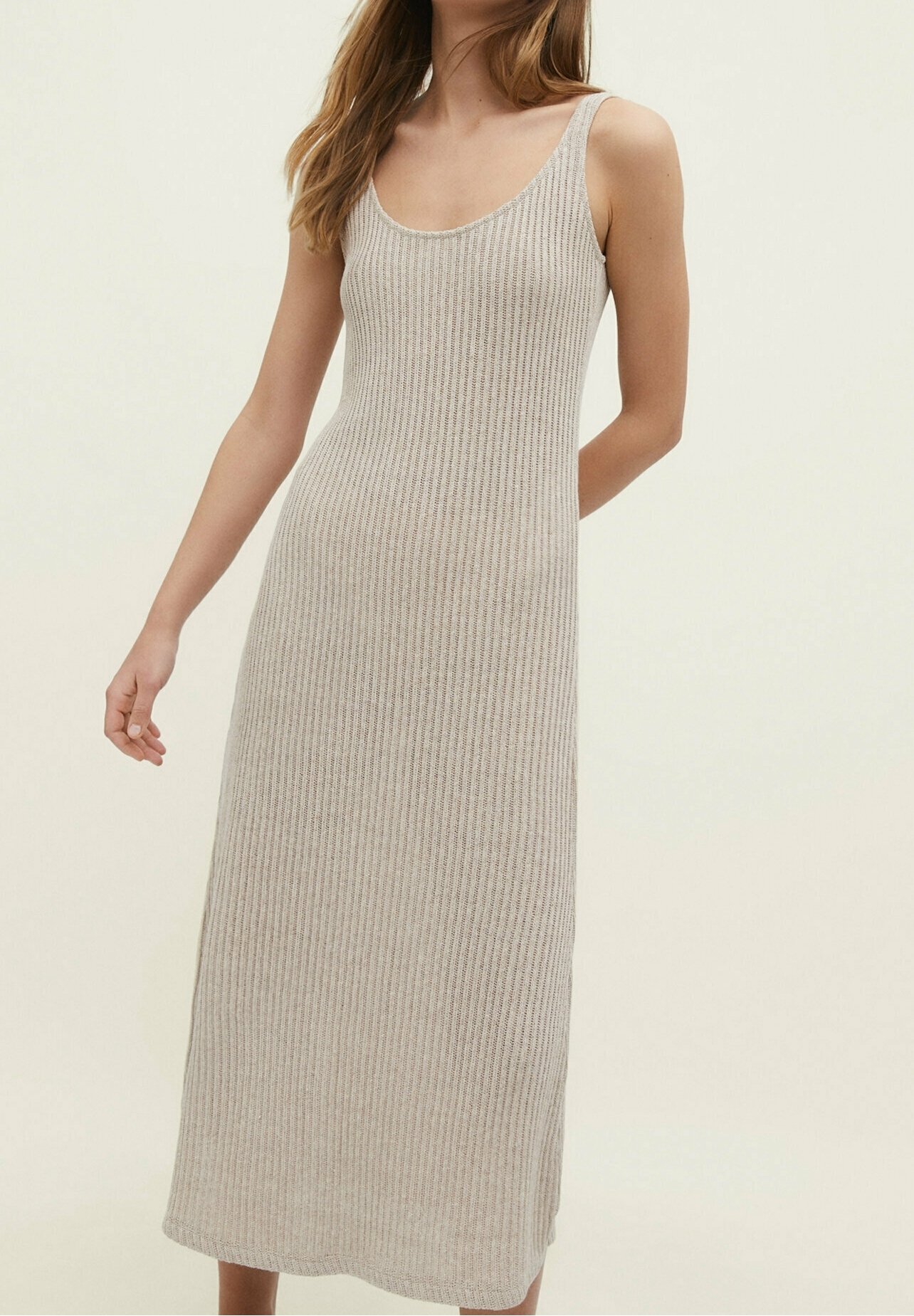 Stradivarius Jumper dress - beige - (Pre-owned) - Zalando.ie