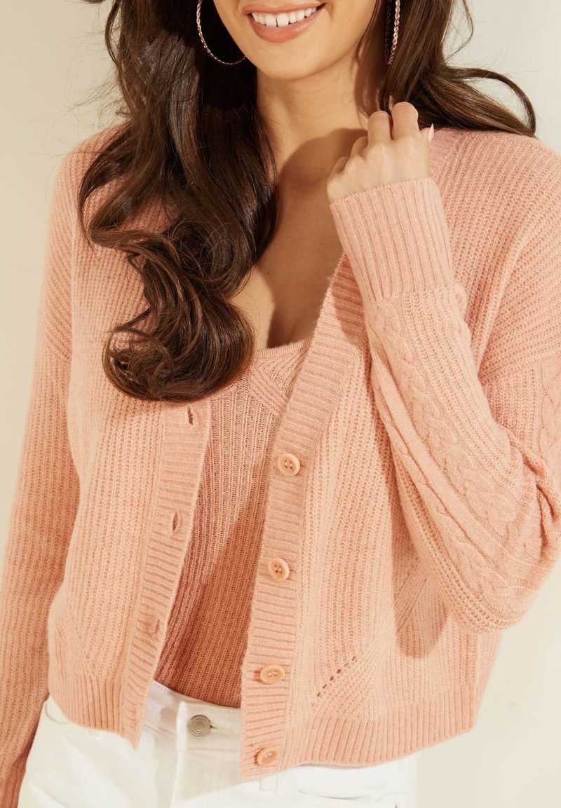 Damen Strickjacken | Guess Strickjacke rose/pink - FX65737 Damen Strickjacken | Guess Strickjacke rose/pink - FX65737