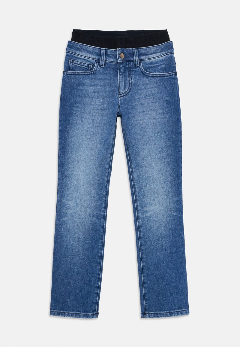 Emporio Armani Straight leg jeans blauw Emporio Armani Straight leg jeans blauw