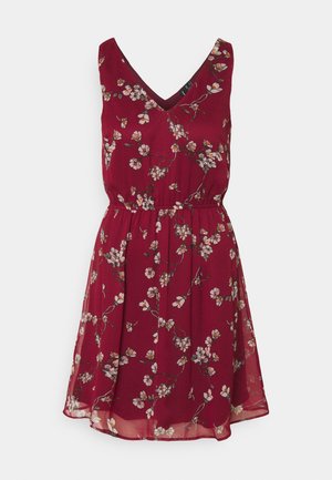 Vero Moda VMWONDA NEW SINGLET SHORT DRESS - Φόρεμα ημέρας - tibetan red/eliza